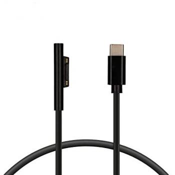 Ksix Cable de Datos USB-C 3A 60W 1.5m Negro para Microsoft Surface 3/5/6