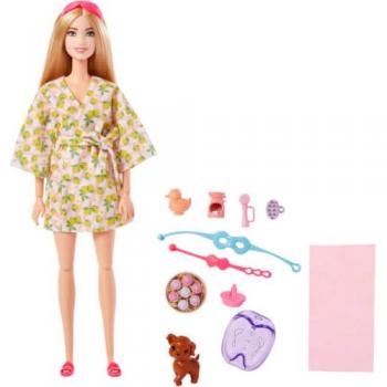 Barbie - Muñeca Relax en Spa con mascota y accesorios spa