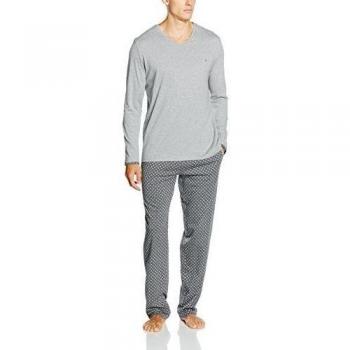 HOM Galant Long Sleepwear, Pijama para Hombre, Gris