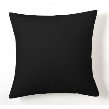 ESTELA - Funda de cojín Combi Lisos Color Negro - Medidas 40x40 cm. - 50% Algodón-50% Poliéster - 144 Hilos