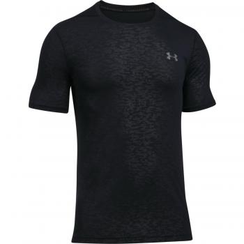 Bajo armadura Threadborne Jacquard T-shirt, Negro, XL
