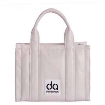 Bolso de mano Leire blanco roto con cremallera