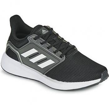 Adidas Zapatillas Running Eq19 Run Negro con diseño moderno, parte superior de malla transpirable, amortiguación ligera, suela de goma para tracción y soporte en el arco