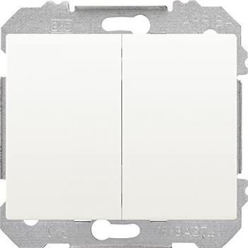 Doble Conmutador Estanco BJC Iris IP44 Blanco 185010