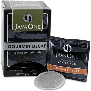 Coffee Pods, Colombian Decaf, Single Cup, Pods,14/Box, Sold as 1 Box