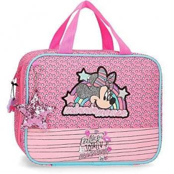 Disney Neceser Minnie Pink Vibes Adaptable a Trolley, Rosa