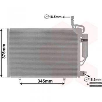 VAN WEZEL Condensador aire acondicionado