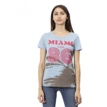 Trussardi Action Chic Light Blue Short Sleeve Tee - S