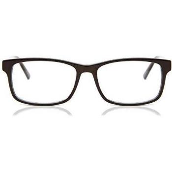 Rectángulo Montura Completa Acetato Marrones Gafas Recetadas para Hombre - Gafas Anti-Azules - SmartBuy Collection