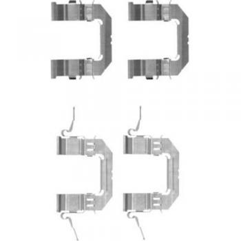 Kit de Accesorios para Pastillas de Frenos HELLA 8DZ 355 203-741 para NISSAN NP300 Navara Pick-up, Pathfinder 3, Murano II y RENAULT Koleos I