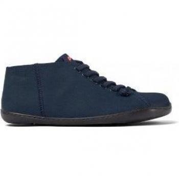 CAMPER Peu Men's Ankle Boots - Blue, Size 45 (or 11), Cotton Fabric