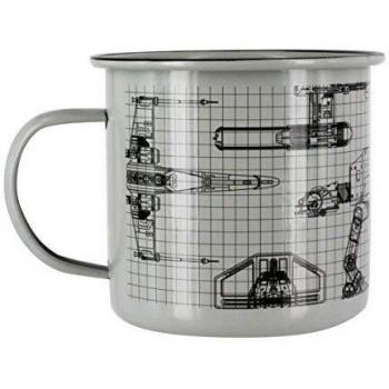Star Wars Taza de Metal, hojalata, Multicolor, 9 x 12 x 8 cm