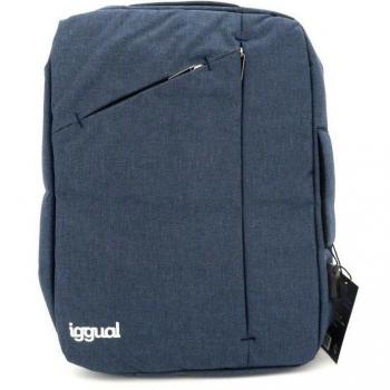 iggual Adaptative Work Mochila para Portátil 15.6 Impermeable Antirrobo Azul