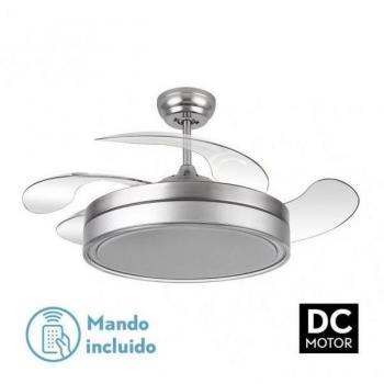 Ventilador DC Criador 72W Níquel 4 Aspas