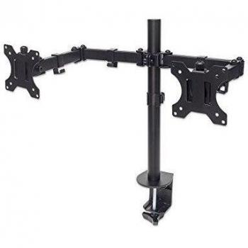 Manhattan Universal Dual Monitor Mount with Double-Link Swing Arms, Holds Two 13 to 32 LCD Monitors up to 8 kg