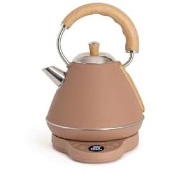Hervidor Eléctrico Retro Pro de 1 L con Control de Temperatura en Acero Inoxidable