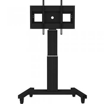 Newstar PLASMA-M2500BLACK - Carro Motorizado Móvil Ajustable para Televisor de 42 a 100 Pulgadas, Color Negro