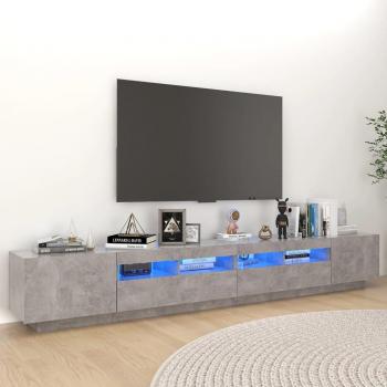 Mueble para TV con luces LED 260x35x40 cm