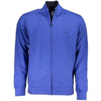 U.S. Polo Assn. Men's Grand Polo Chic Long Sleeve Zip-Up Sweatshirt - Blue, Size M