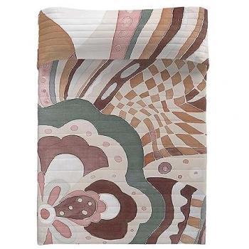 Colcha Bouti Estampada Naturals - Microfibra 100% Poliéster Extra Suave con Relleno 100% Poliéster - Modelos Geométricos para Cama de 90/135/150/180