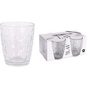 Artemis 65385 Vaso Cristal, Transparente, 415 ml, Set de 4