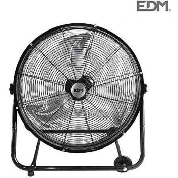EDM 33933 Ventilador Industrial de Suelo con Ruedas 180W, Negro, 60 cm