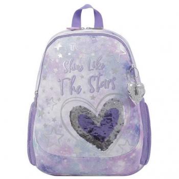 Mochila Escolar Pequeña Totto Shiny Heart 3HIS