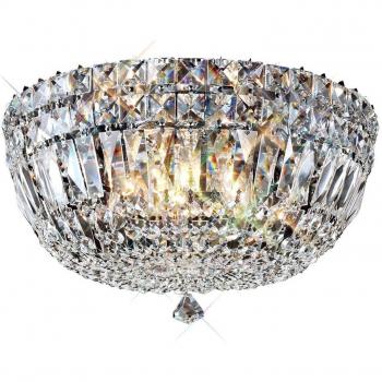 Lámpara de techo Georgina 3 luces cromo pulido cristal