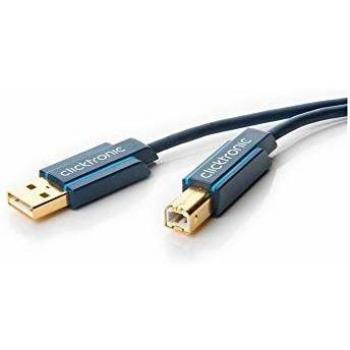 Cable USB 2.0 A-B de alta velocidad, 3m, con conectores dorados