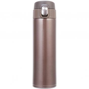 Botella de agua con aislamiento de acero inoxidable 18/8 de doble pared Brown-fg