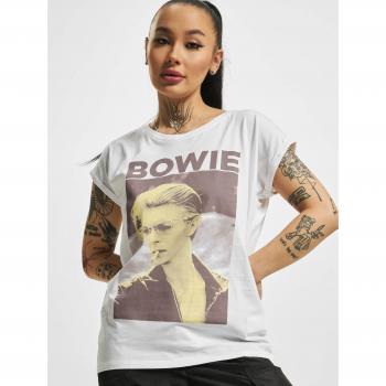 Mister Tee Women's David Bowie White T-Shirt