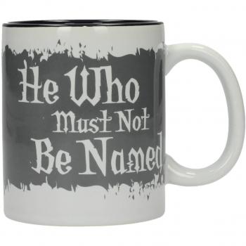 Taza de Cerámica Harry Potter: Quien No Debe Ser Nombrado, Blanco y Negro