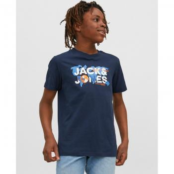 Camiseta Jack & Jones Junior Dust marino manga corta para niño