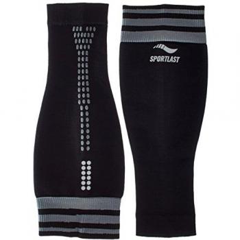 Sportlast Premium Pantorrilleras, Negro/Gris, S