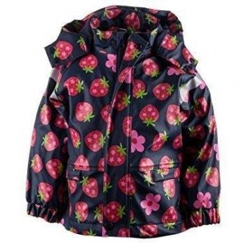 maximo Regenjacke Erdbeere, Jerseyfutter - Chubasquero para niñas, color mehrfarbig