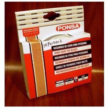 Cinta Enrollable 22 Mm - 5 M - Gris - Gran Resistencia