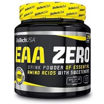 BioTechUSA EAA Zero Suplemento dietético con sabor, bebida en polvo con aminoácidos esenciales, L-glutamina y edulcorantes, 350 g, Piña-Mango