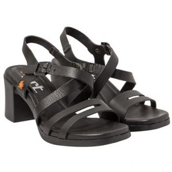Art Sandalias de Piel 1840 Cannes Negro, Altura Tacón 7,5 cm, Nappa Black, Talla 39 EU