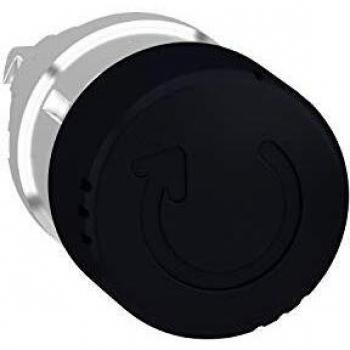 Schneider elec pic - mss 40 08 - Cabeza pulsador seta diámetro 30 girar negro embellecedor metálico