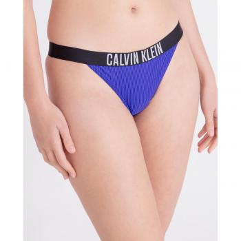 Calvin Klein - Braga bikini tipo brasileño Intense Power Small azul negro blanco mujer - L