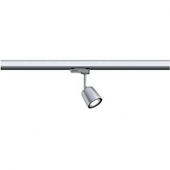 Cubierta de ProRail3 para foco LED GU10, máx. 10W, regulable, color plata/chrom