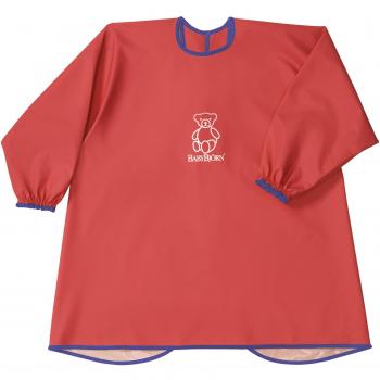 BabyBjörn 044385 - Delantal para jugar y comer, color rojo