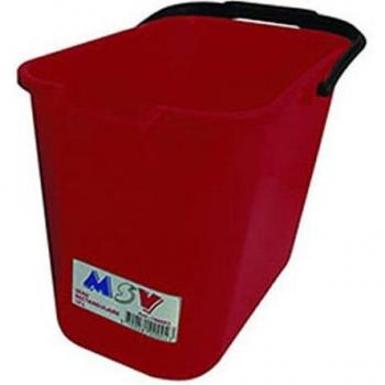 Cubo Rectangular Valnet 14 L Rojo - Práctica Boquilla Vertedora