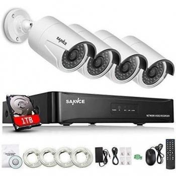[1280*960P HD] ANNKE Kit de 4 Cámaras de Vigilancia Seguridad