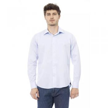 Baldinini Trend Light-blue Cotton Shirt - S