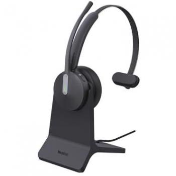 Auriculares Inalámbricos Yealink BH70 Mono para Teams con Base de Carga USB-A (Bluetooth, Diadema Oficina) - Negro