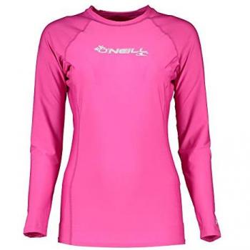 Camiseta de manga larga O'Neill Basic Skins para mujer, color rosa, talla XL