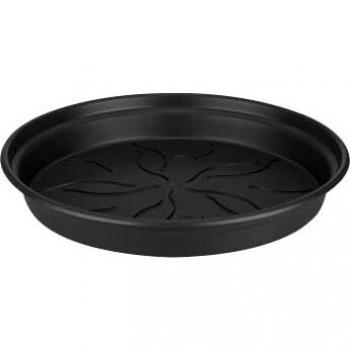 Plato para macetas Elho Green Basics, 14 cm, negro