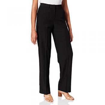 Pantalones de Cintura Alta Mary Regular Fit para Mujer en Negro - JJXX