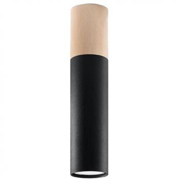 Sollux Lighting Lámpara de Techo PABLO Negro GU10 LED Interior Peach Puff